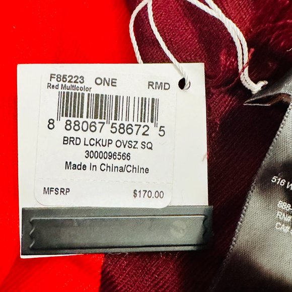 COACH OVERSIZED 100% WOOL SCARF WRAP 54 IN X 54 IN - Picture 10 of 12